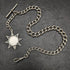 Around 1900 British Antique Pure Silver (925 Silver) Albert Chain 55g Medal Fob